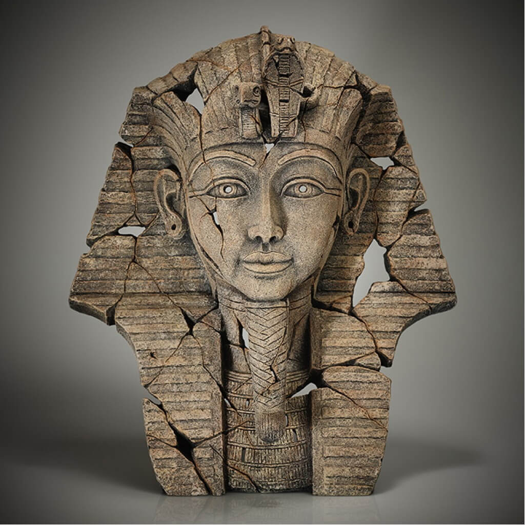 EDB26D-A-adj | Pine & Oak Furniture Pine & Oak Furniture Tutankhamun Bust - Sands of Time