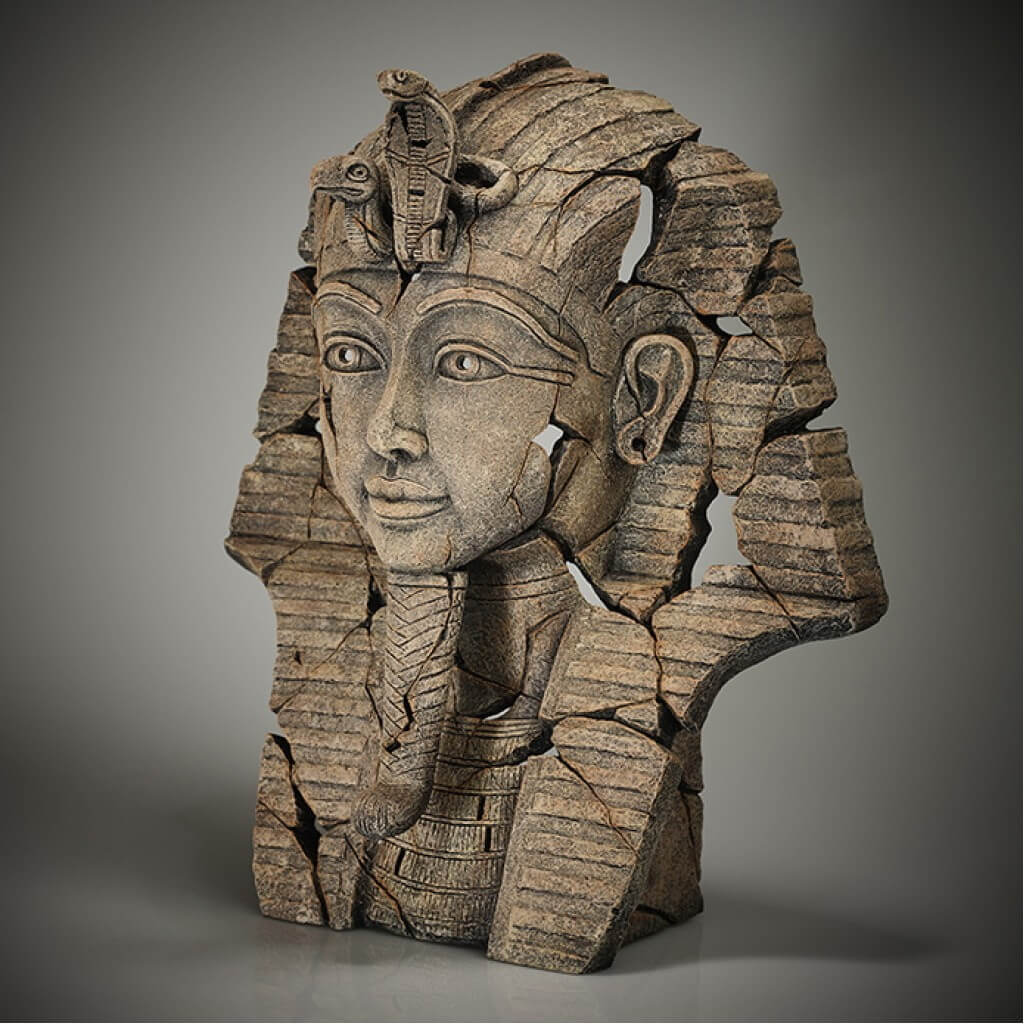 EDB26D-C-adj | Pine & Oak Furniture Pine & Oak Furniture Tutankhamun Bust - Sands of Time