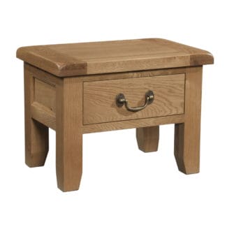 Somerset Oak 1 Drawer Side Table