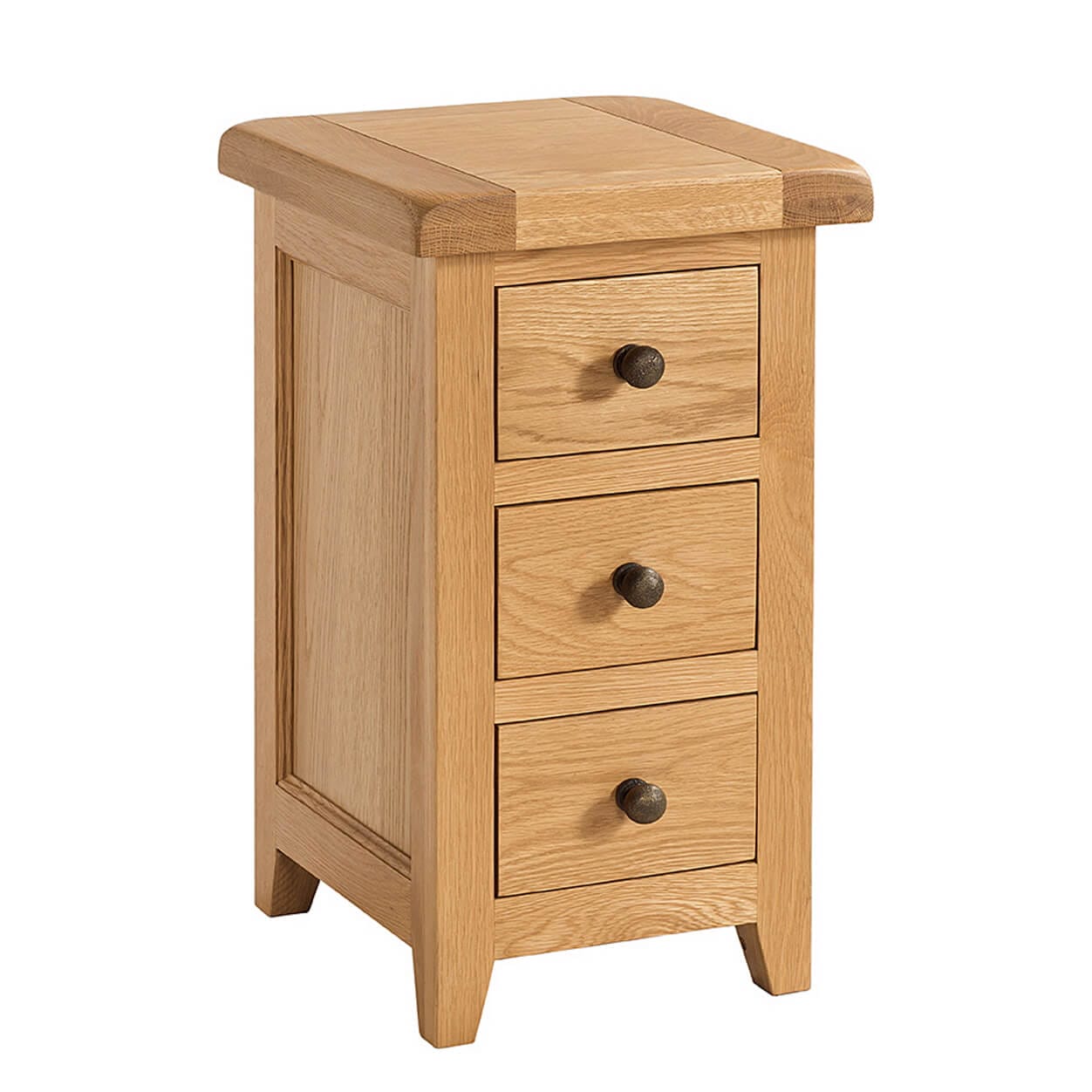 SOM009 adj | Pine & Oak Furniture Pine & Oak Furniture Somerset Oak Compact Bedside