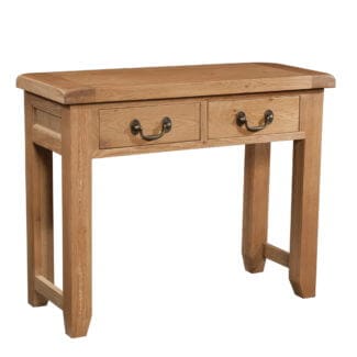 Somerset Oak 2 Drawer Console Table