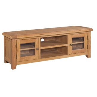 Somerset Oak Wide Screen TV Unit