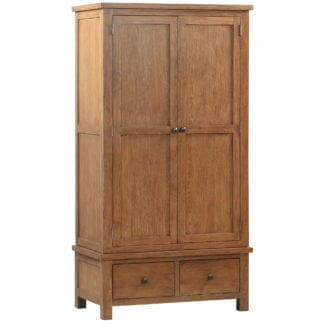 Dorchester Dark Oak 2 Drawer Wardrobe