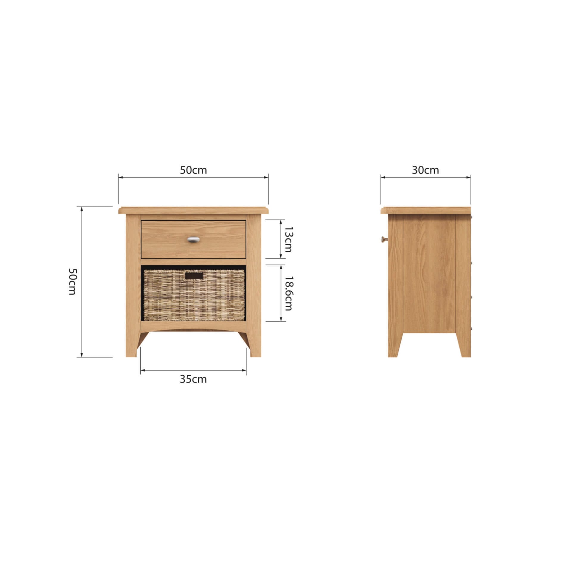 GAO-C11_DIMS | Pine & Oak Furniture Pine & Oak Furniture