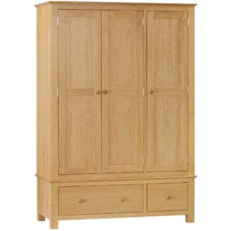 Windsor Oak Triple Wardrobe