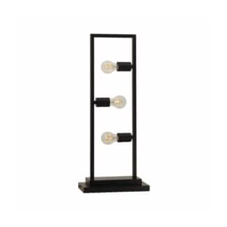 Triple Bulb Black Framework Lamp