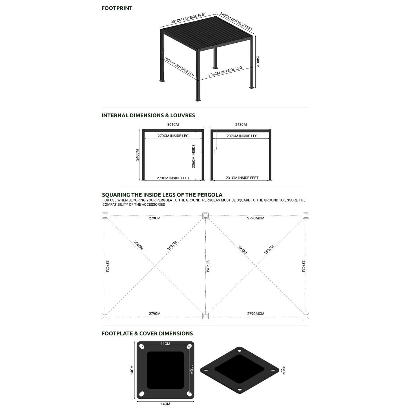 Shadow-3x24m-Grey dimensions | Pine & Oak Furniture Pine & Oak Furniture