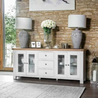 Malvern Painted 3 Drawer Sideboard