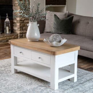 Malvern Painted 2 Drawer Coffee Table
