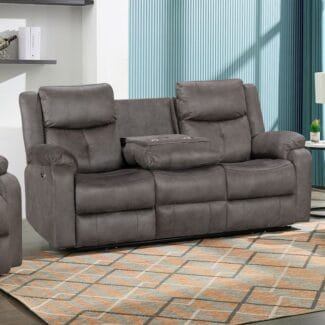 Divine 3 Seater Power Reclining Sofa, Slate